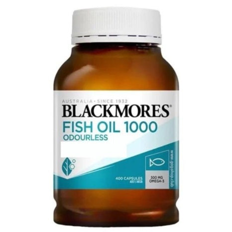 BLACKMORES - 無腥味魚油1000mg 400粒 (原箱12樽)(零售價﹕$228/樽)