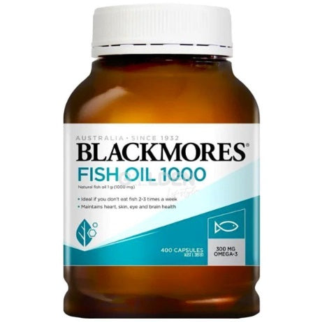 BLACKMORES - 原味深海魚油1000mg 400粒 (原箱12樽)(零售價﹕$178/樽)