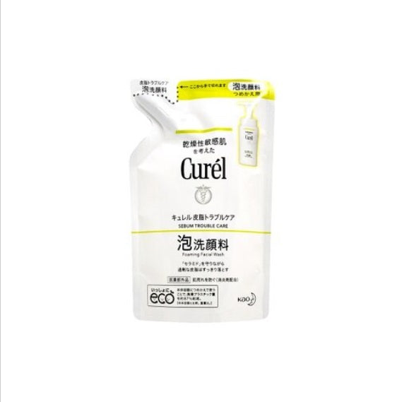 花王 - Cruel深層控油保濕泡沫潔面乳(補充裝) 130ml (原箱24支)(零售價﹕$139/包)