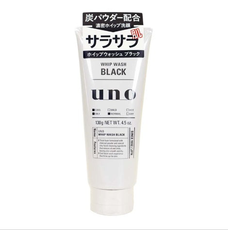 資生堂 - 資生堂 UNO 男士洗面膏130G (黑色：控油) (原箱36件) (零售價﹕$35/枝)